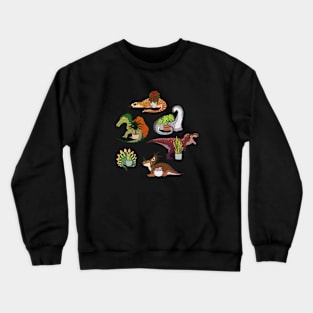 Dinosaurs and plants Crewneck Sweatshirt